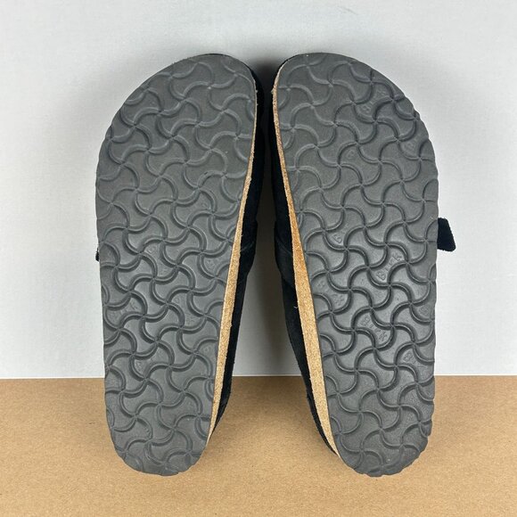 Birkenstock Buckley Suede Shearling Lined Mule Clogs Womens 10 Black Slip On - Picture 7 of 11